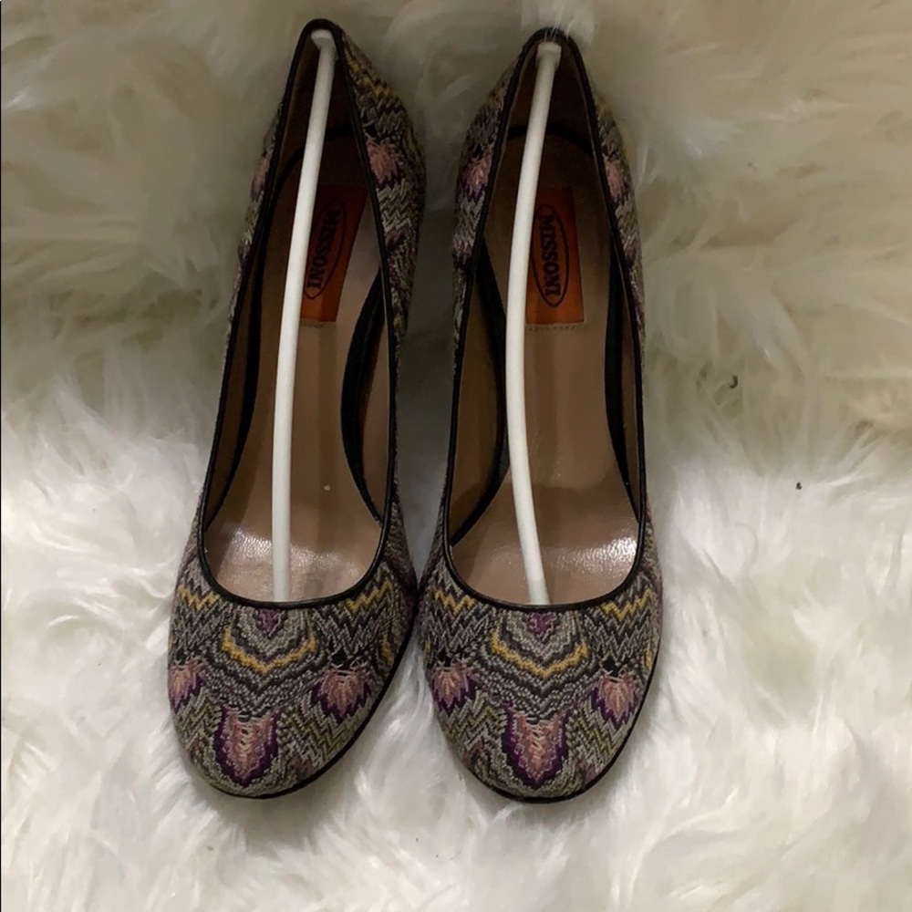 Missoni Patterned Knit Fabric Pumps(MADE IN ITALY)